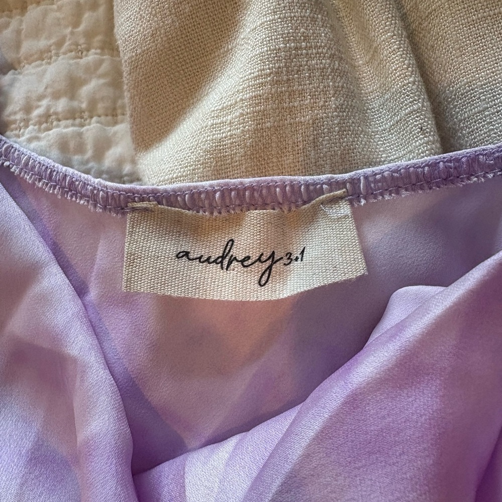 Audrey 3+1 Lavender Slip Dress - Picture 3 of 4